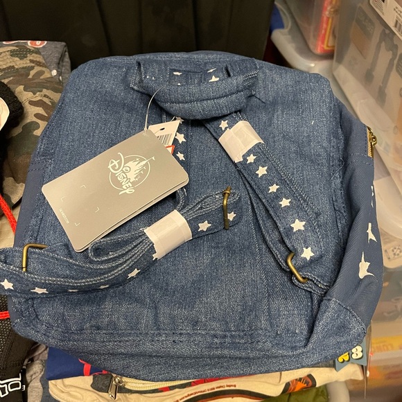 Captain Marvel Ms Marvel Denim Backpack Bag NWT - Picture 2 of 2